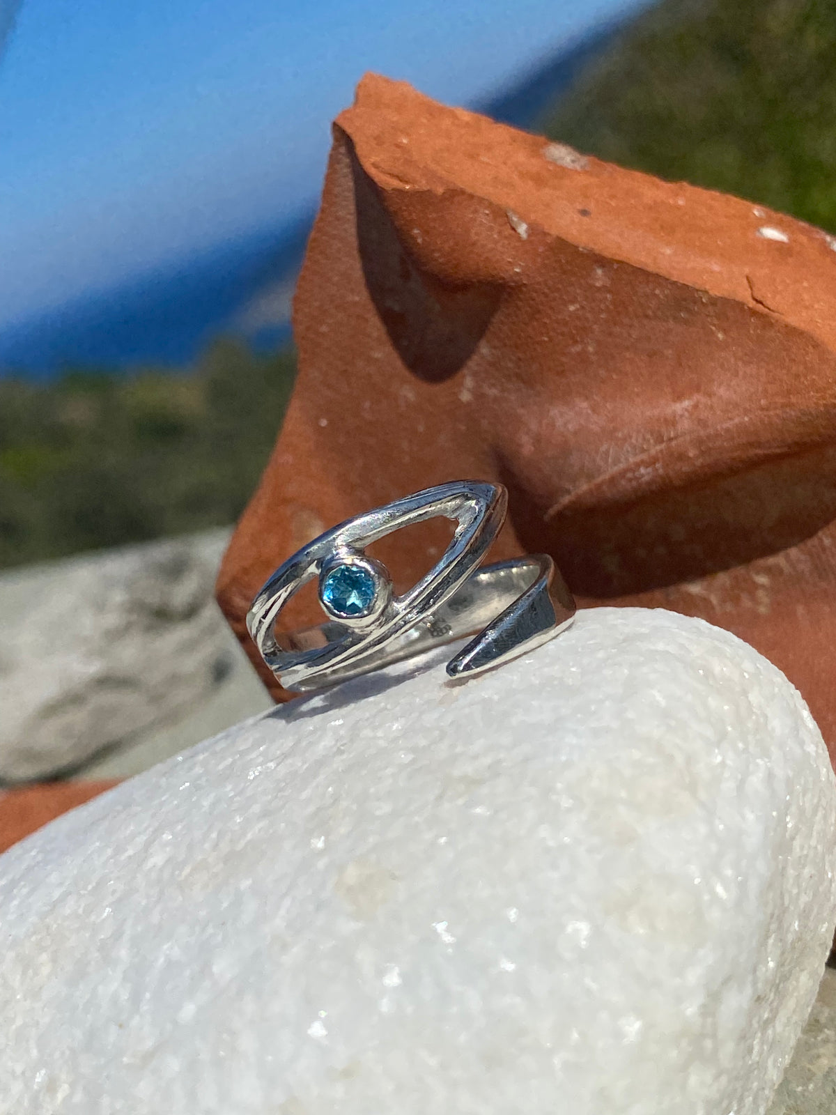 evil eye ring silver