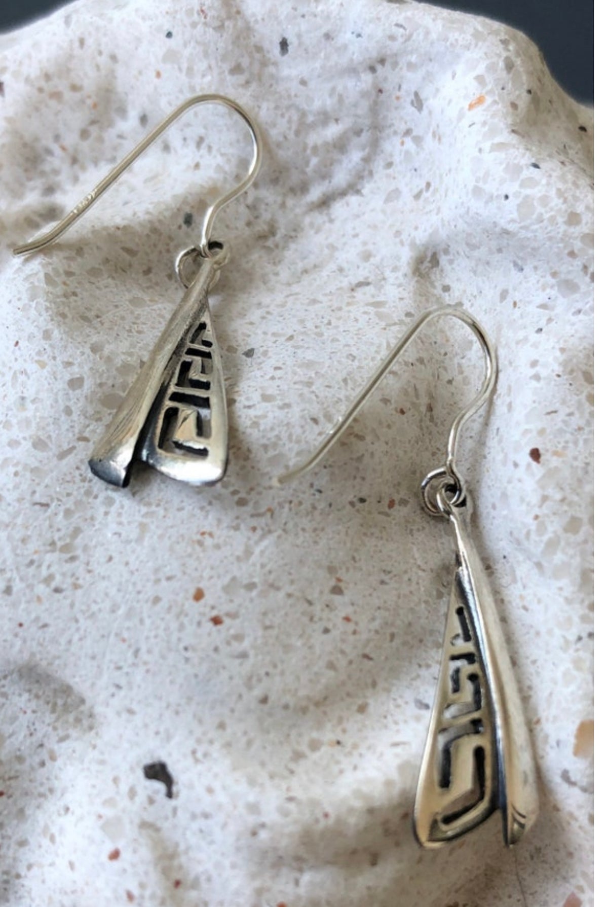 greek key earrings