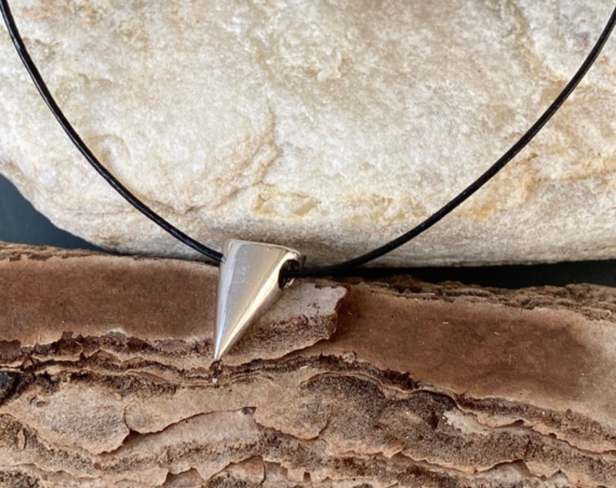 cone necklace silver