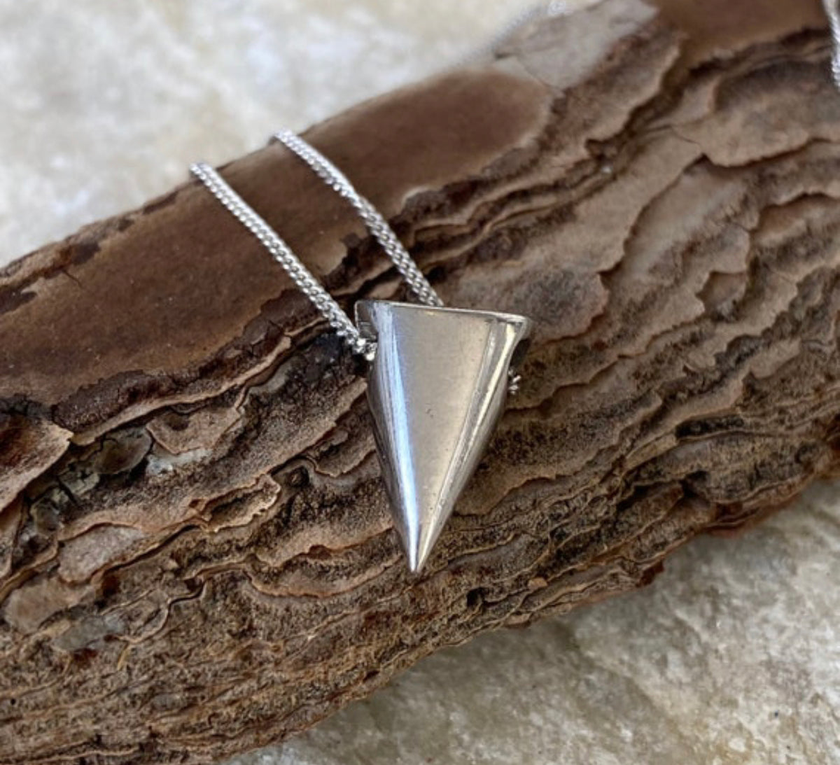 cone necklace silver