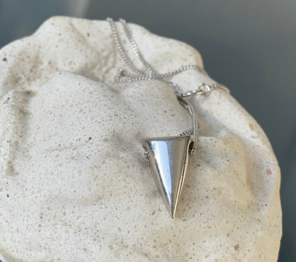 cone necklace silver