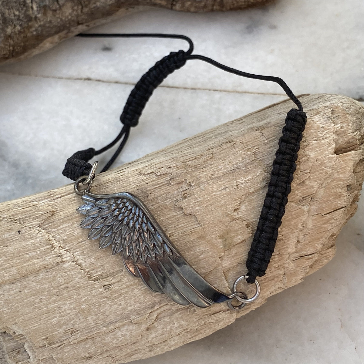 black Angel wing bracelet