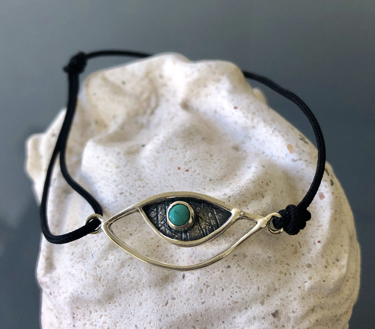 Turquoise evil eye bracelet