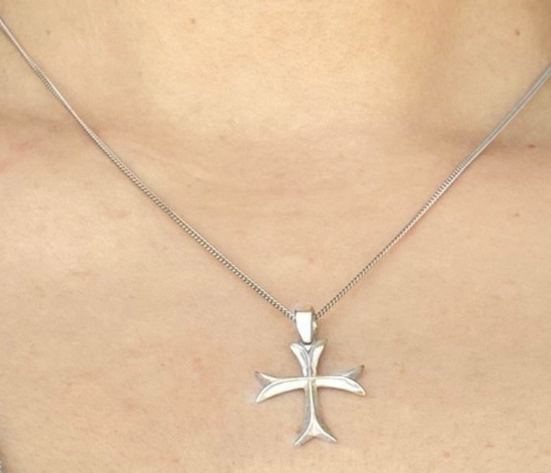 silver cross byzantine