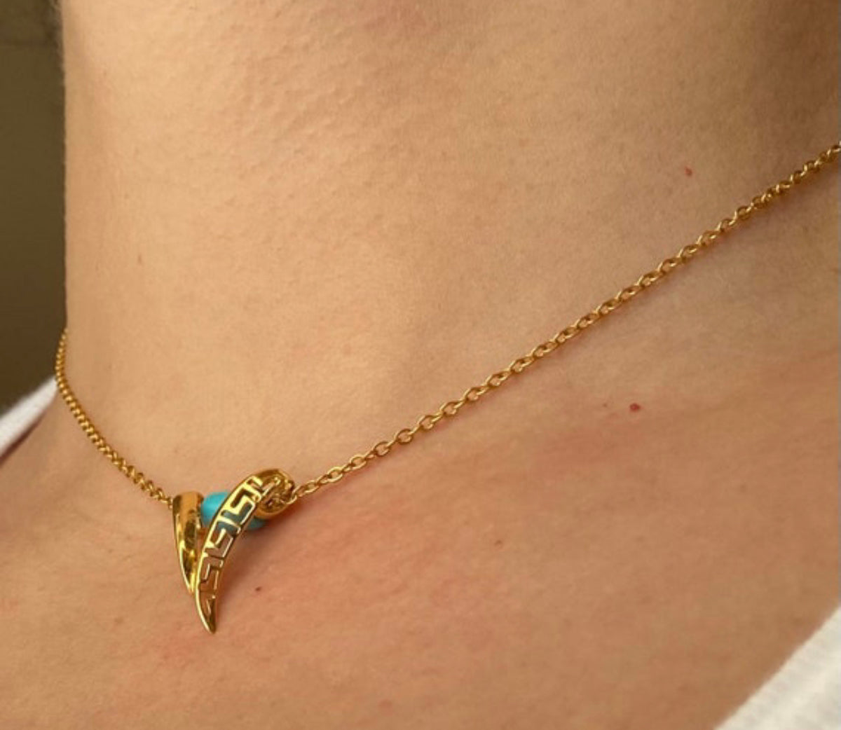 greek key necklace modern greek design necklace