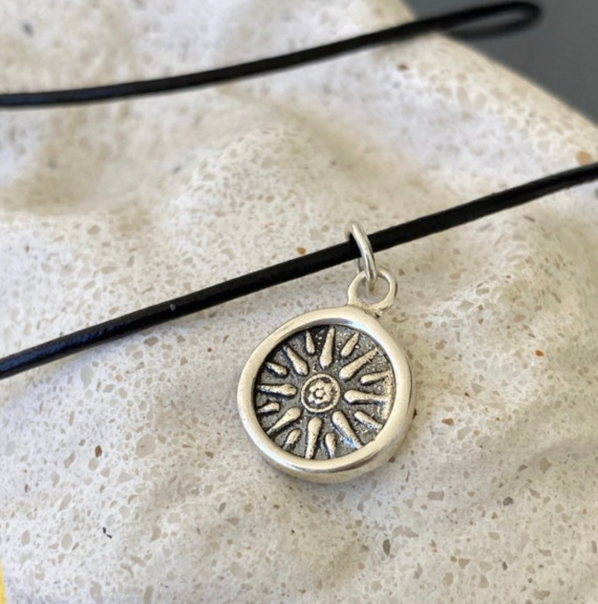 Macedonian Star Vergina sun silver necklace