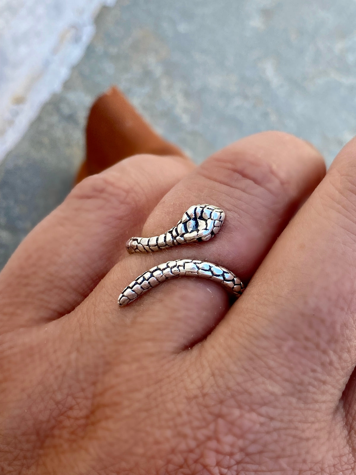 snake ring silver