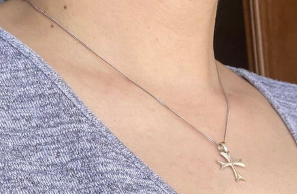 silver cross byzantine