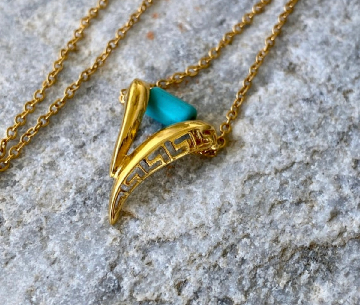 greek key necklace modern greek design necklace